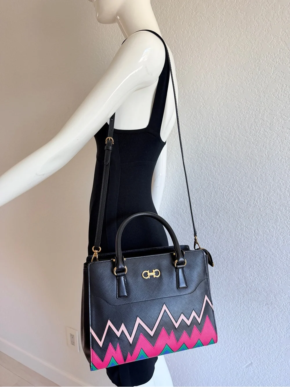 Salvatore Ferragamo Saffiano tote bag